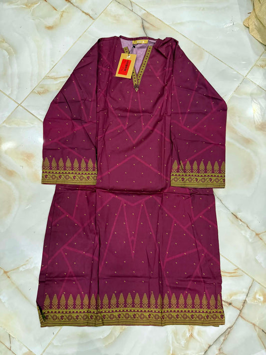 MTJ 01 PC STITCH KURTI / MAROON
