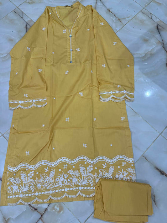 mtj 02 pc stitch suit / yellow -3265
