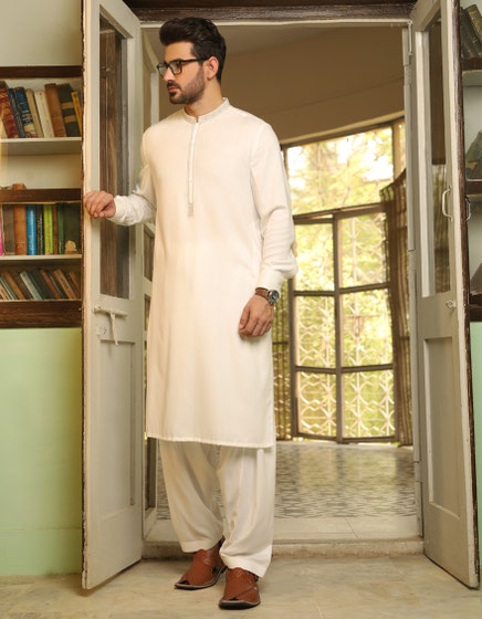 J.KURTA-STITCH/MEN-CREAM