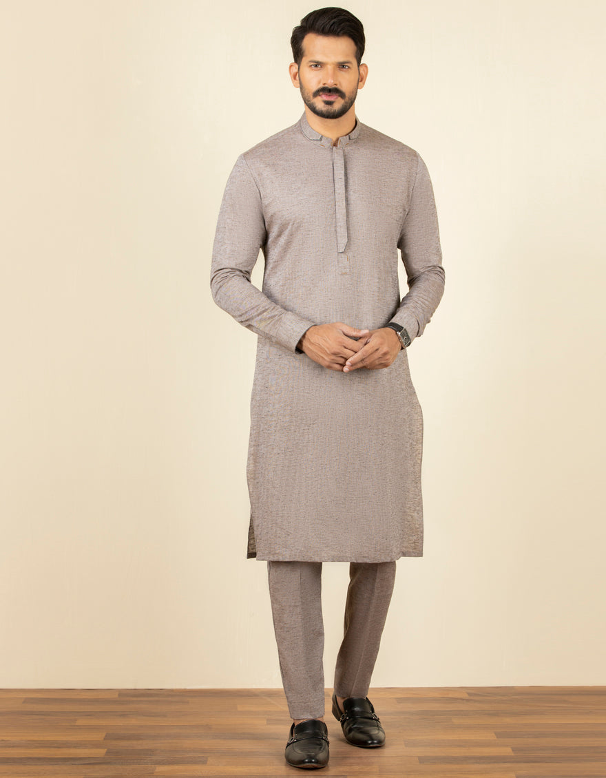 JJ-MENS KURTA TROUSER/BEIGE