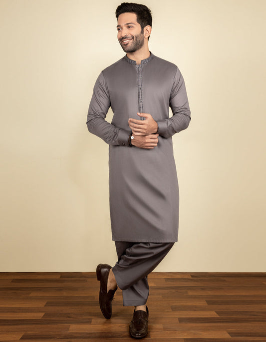 J.MENS KAMEEZ SALWAR /DULL GRREY