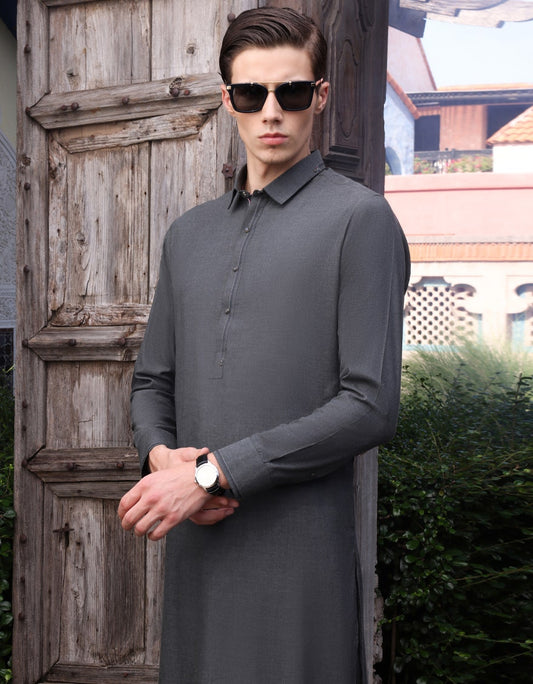 J. MENS KURTA PAJAMA /GREYISH GR