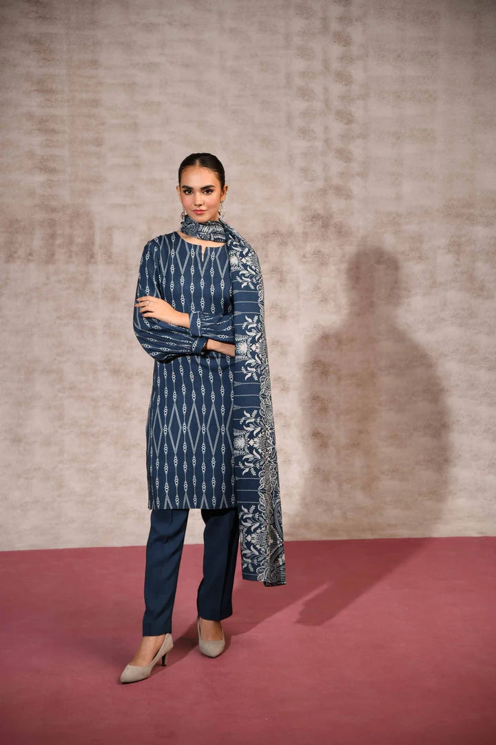 NISHAT 03 PC UNSTITCH linen