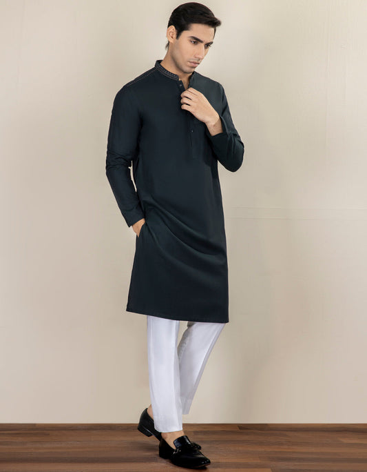 J. MENS KURTA /FOREST GREEN