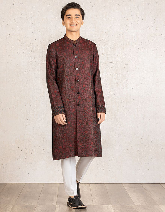 J.TEENS SPECIAL KURTA /DEEP MAROON