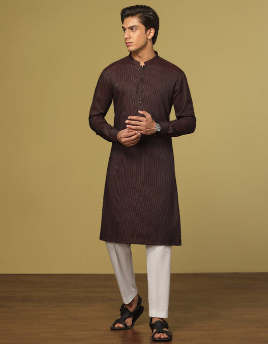J. TEENS KURTA /BROWN