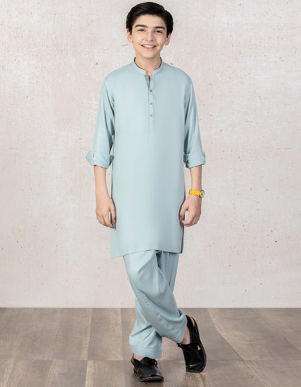 J. KIDS 01 PC STITCH KURTA / SEA GREEN -35852