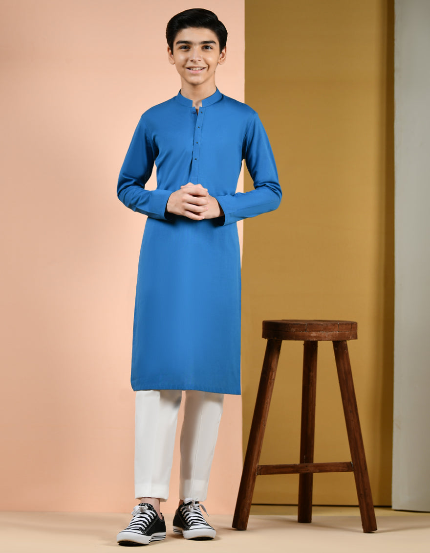 J.KURTA-STITCH/BOYS-BLUE