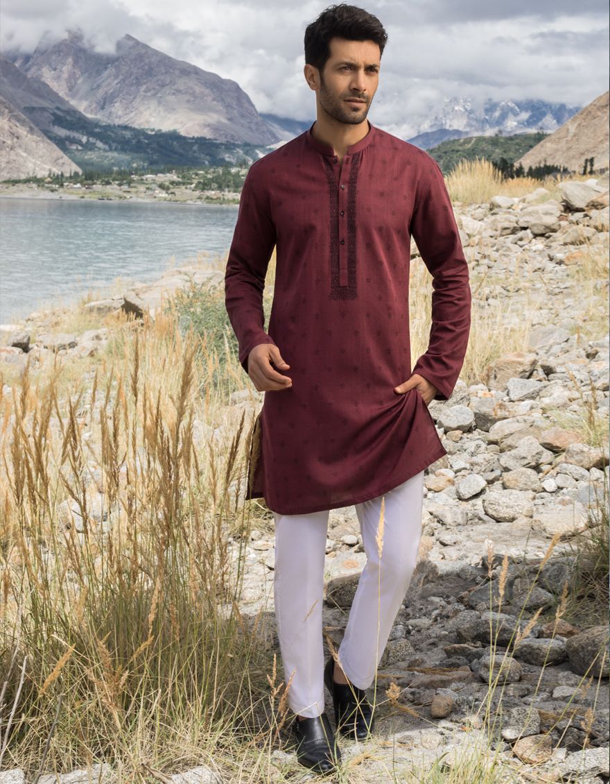 J. MENS KURTA / RUST