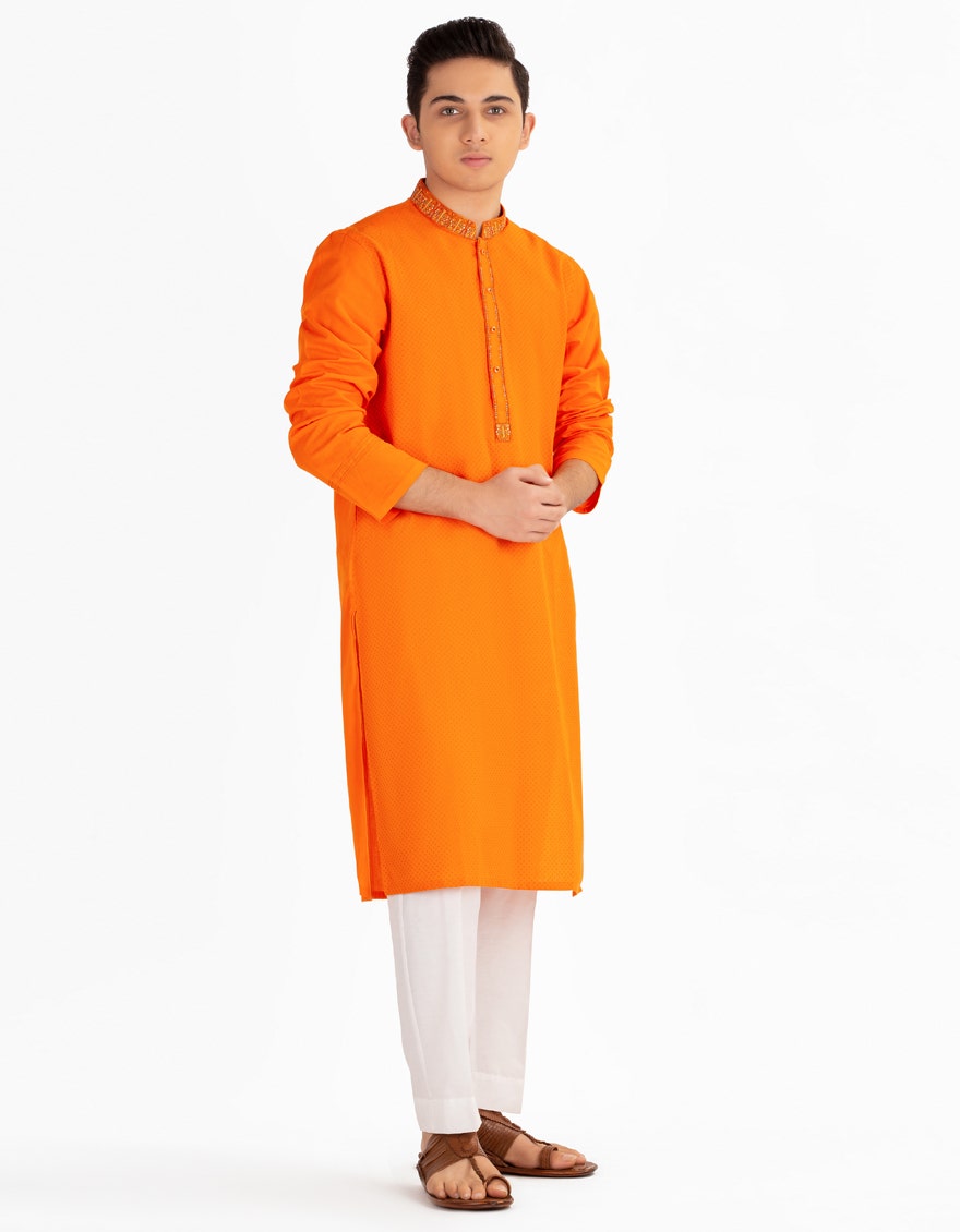 J.TEENS KURTA/ ORANGE