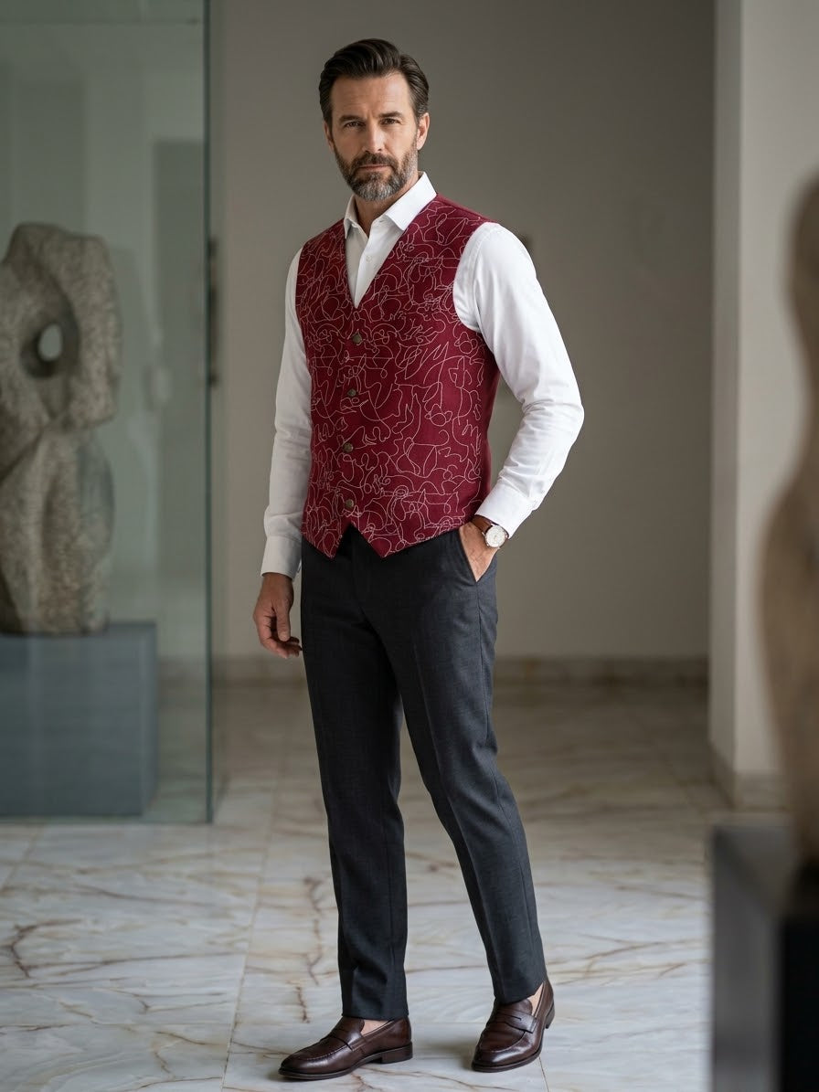 WAISTCOAT 1PC STITCH