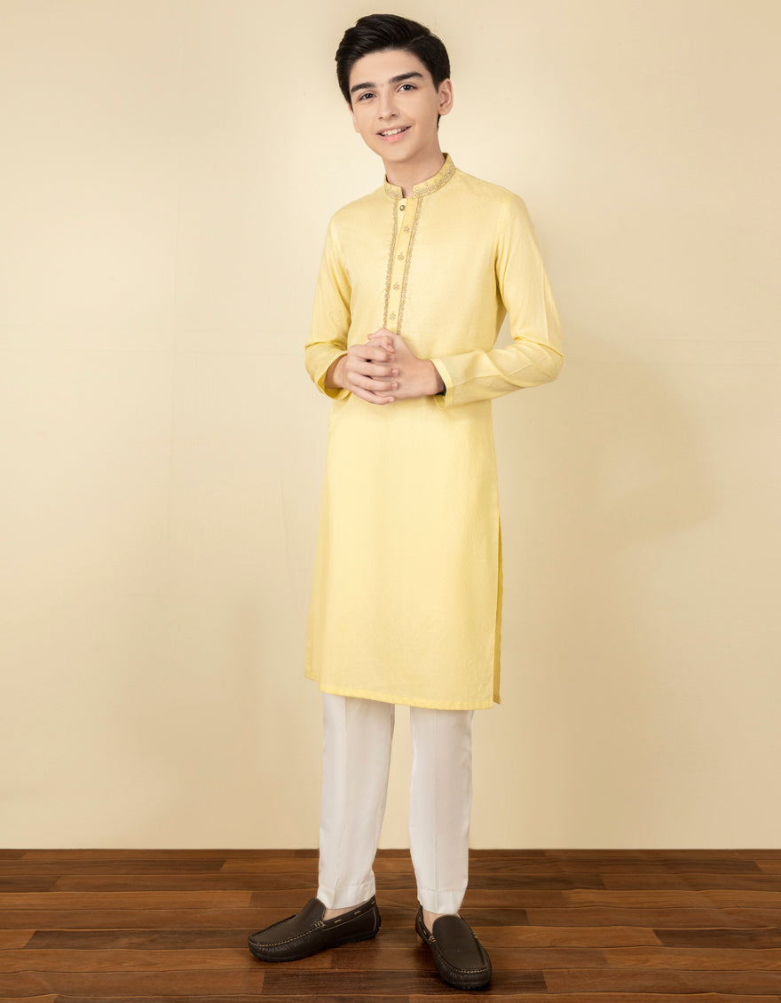 j. kids kurta /yellow