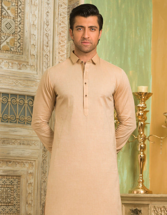 J.MENS KAMEEZ SALWAR /FAWN