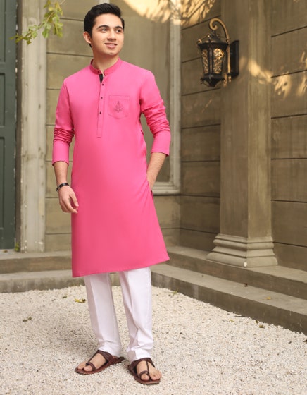 J.KURTA-STITCH/BOY-PINK