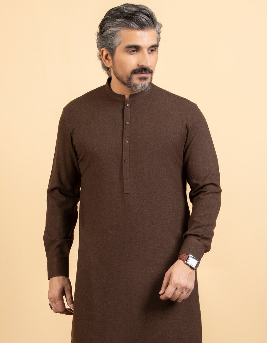 J. MENS KAMEEZ SALWAR/BROWN