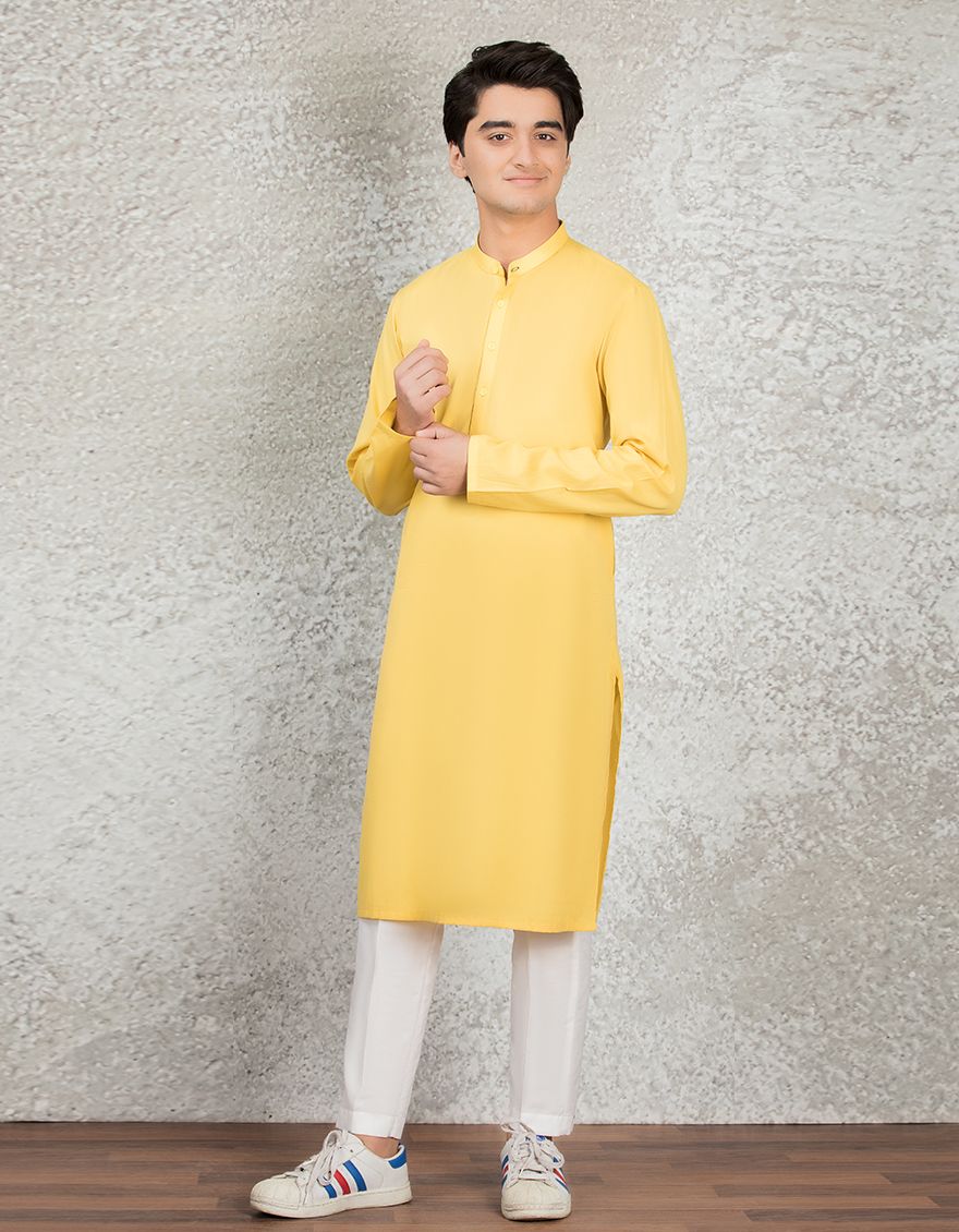 J.TEENS KURTA /YELLOW