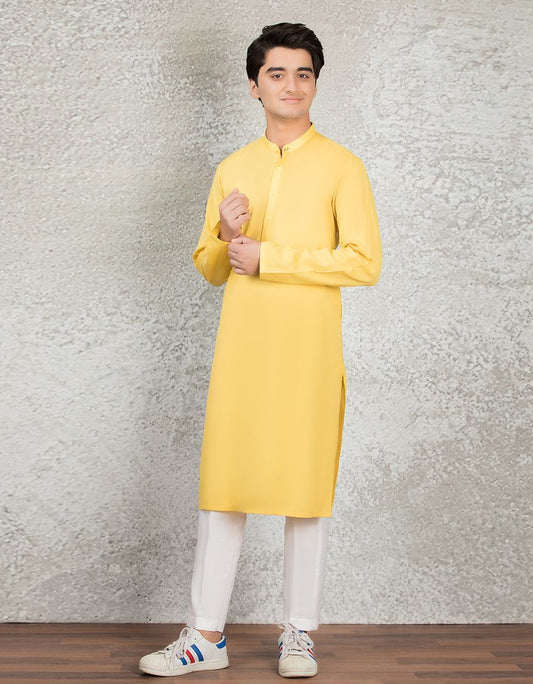 J.TEENS KURTA /YELLOW