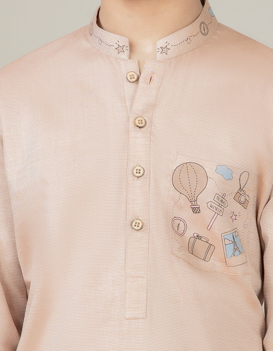 J.SHALWAR KAMEEZ STITCH/BOYS-TEA PINK