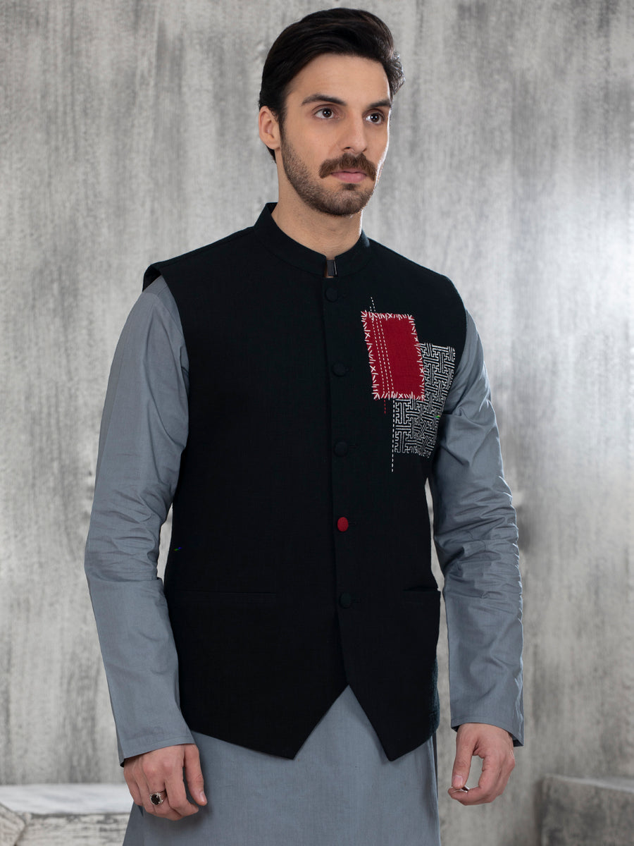 ALMIRA 01 PC WASTCOAT / BLACK