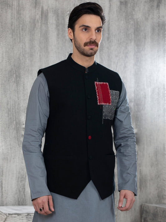 ALMIRA 01 PC WASTCOAT / BLACK