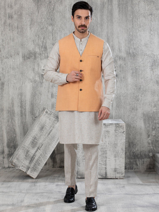 ALMIRA 01 PC WASTCOAT / LIGHT BROWN