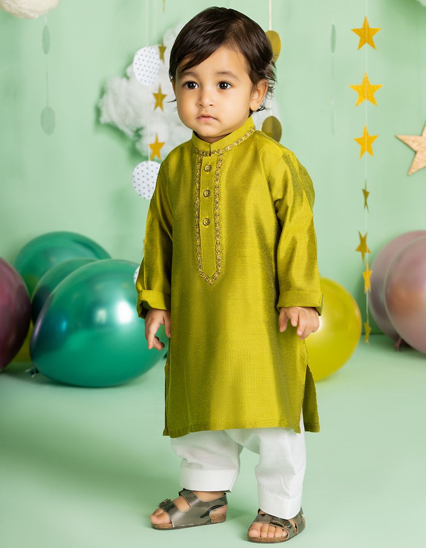 j.infants special kameez salwar/green