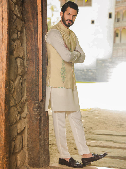 ALMIRA 01 PC WASTCOAT / CREAM