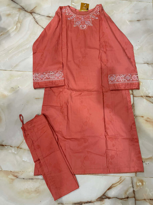 MTJ 02 PC STITCH SUIT / PEACH