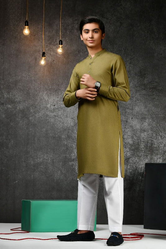 J.KURTA-STITCH/BOYS-GREEN