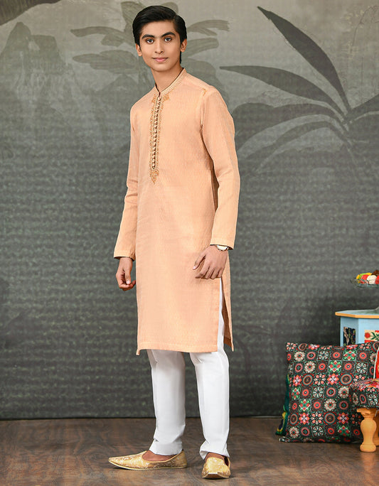 J.TEENS SPECIAL KURTA /PEACH