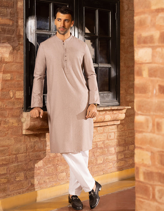 J.MENS KURTA /LIGHT MAUVE