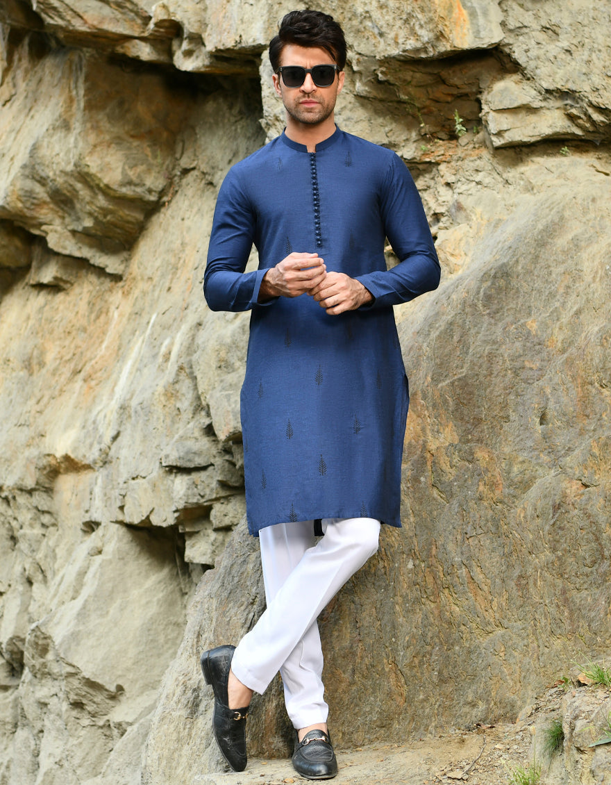 J. MENS KURTA /BLUE