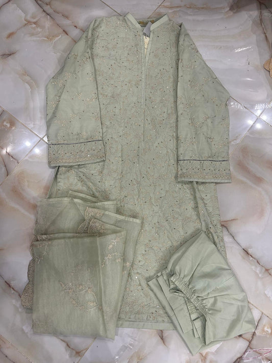 MTJ 03 PC STITCH SUIT / SAGE GREEN