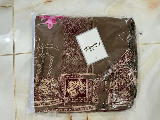ALMIRA 01 PC LADIES SHAWL / LIGHT BROWN