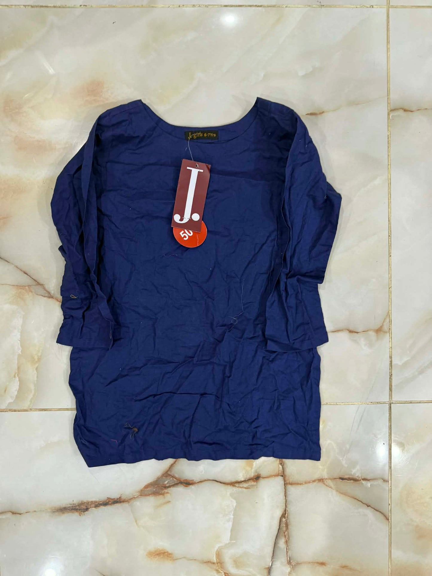 j. 01 pc stitch kurti girls /blue