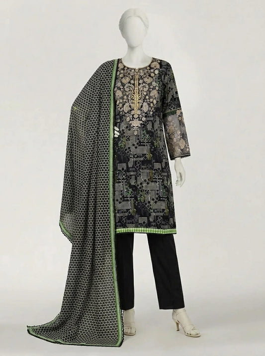 j. 03 pc stitch suit / black