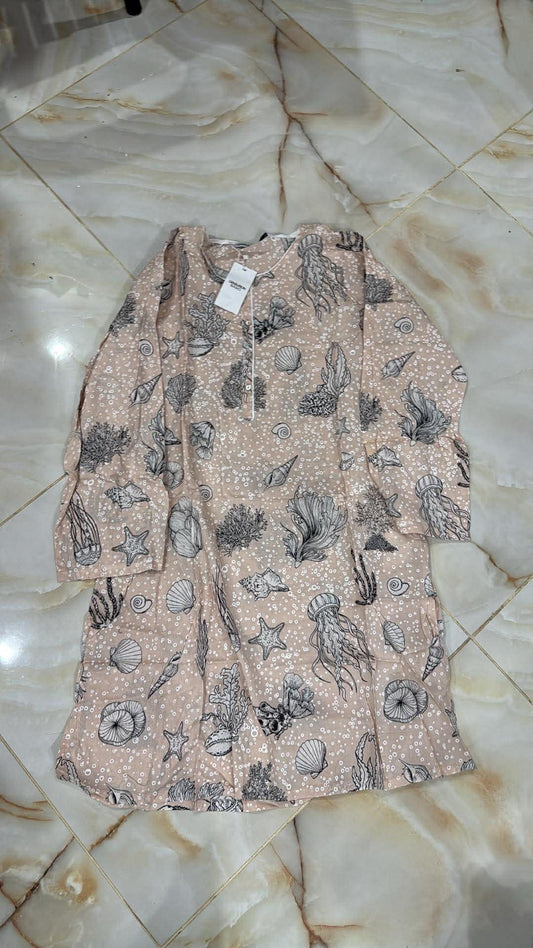 GENERATION 01 -PC STITCH KURTI / BEIGE