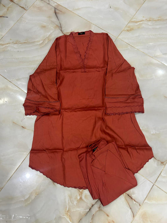 SAYA 02 PC STITCH SUIT / RUST -817