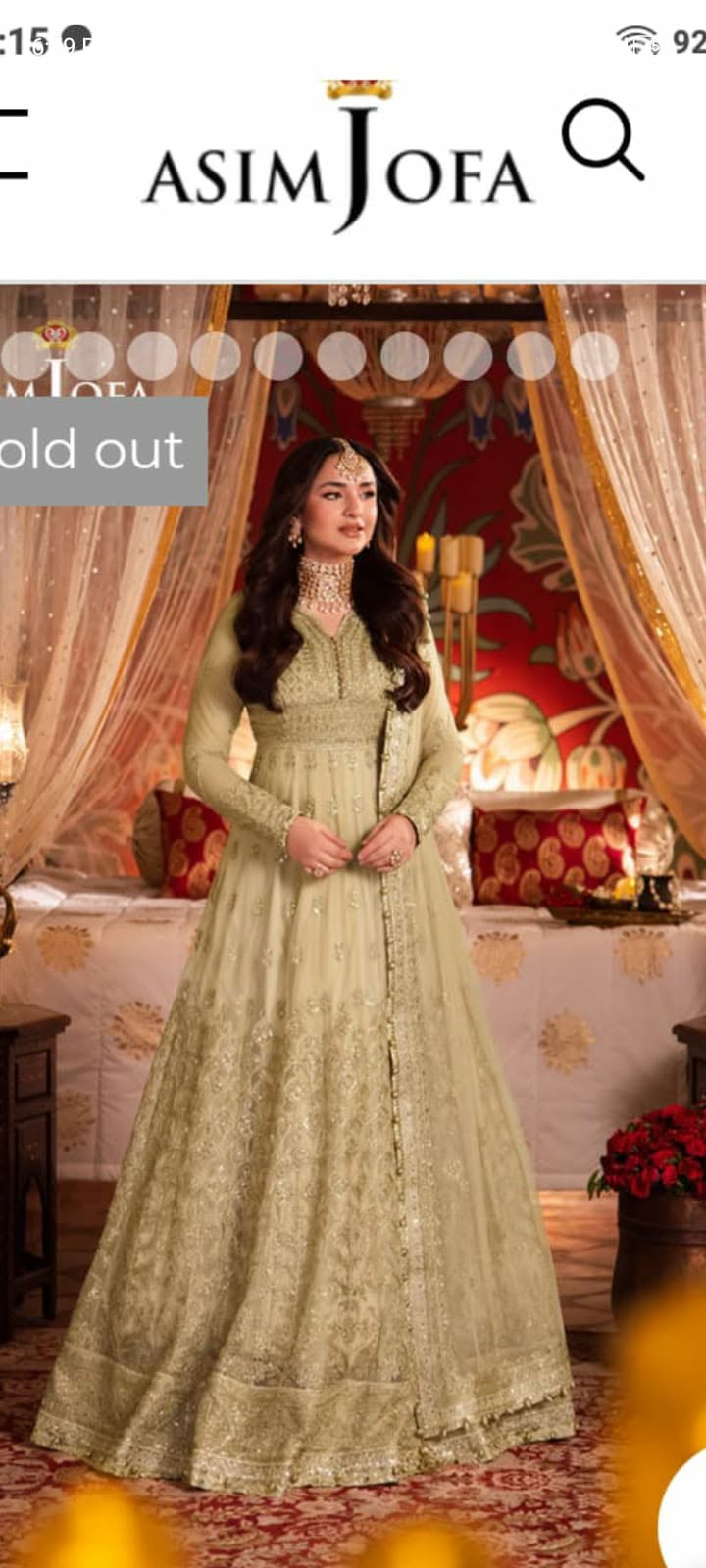 ASIM JOFA 03 PC STITCH SUIT / CREAM