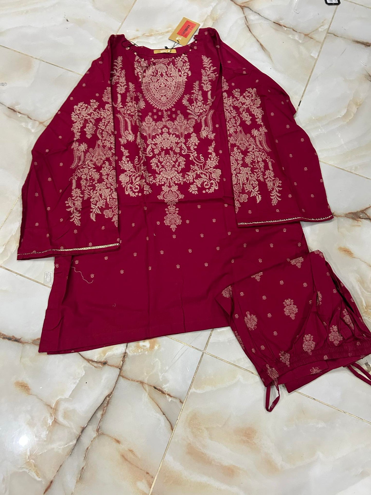 MTJ 02 PC STITCH SUIT / MAROON -3812