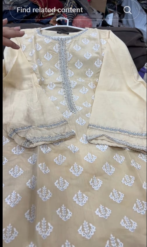 J. STITCHED KURTI /OFF WHITE