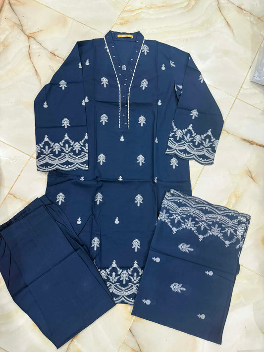 MTJ 03 PC STITCH SUIT / BLUE -3016