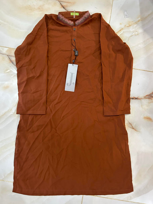 J. KIDS 01 PC STITCH KURTA / BROWN