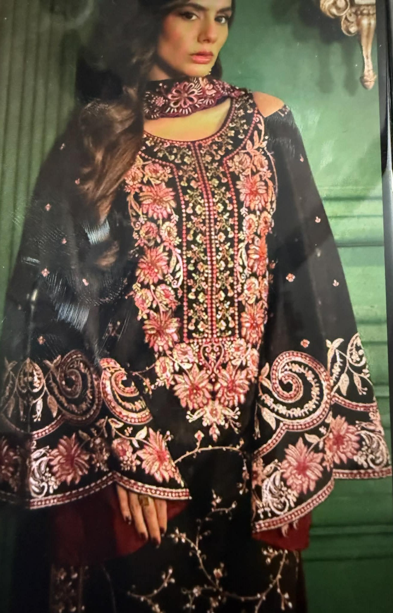 asim jofa 03 pc atitch suit / black