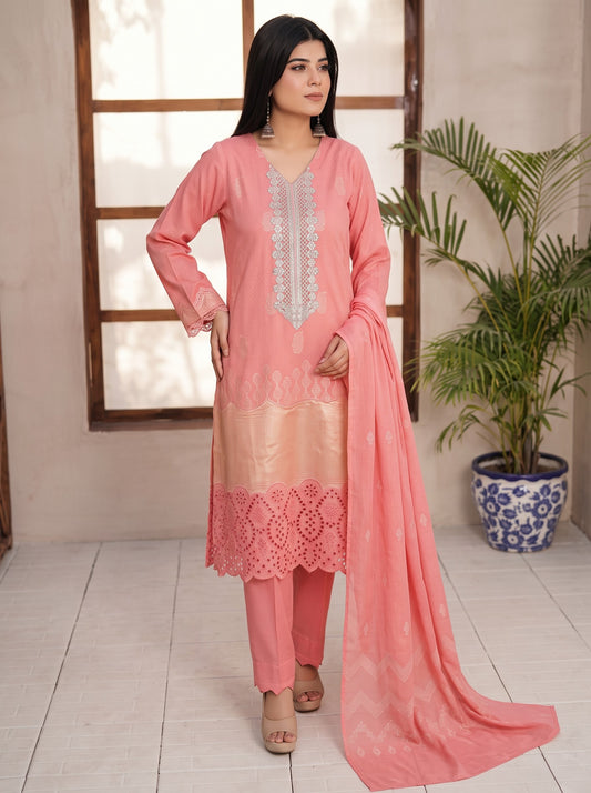 BONANZA 03PC UNSTITCH jacquard chicken Kari 2572