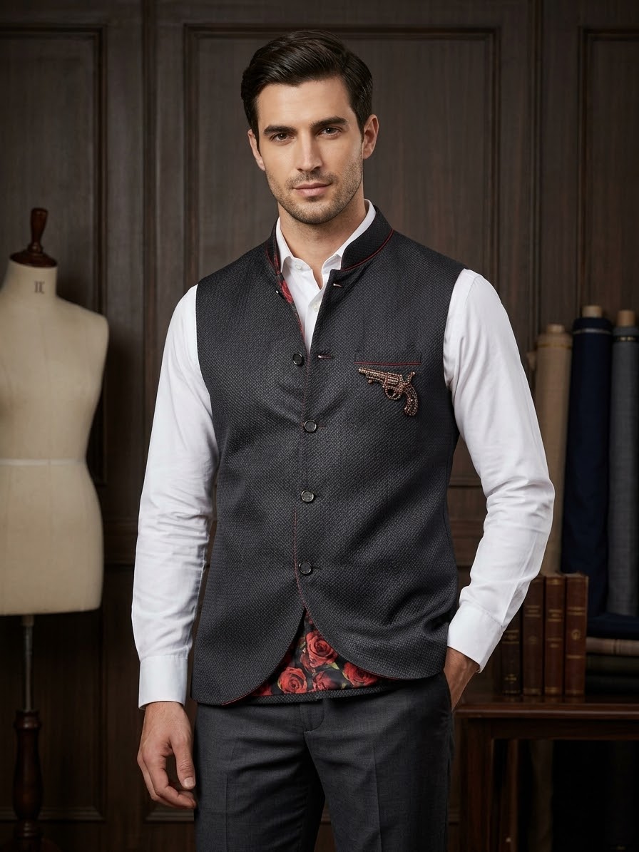 WAISTCOAT 1PC STITCH