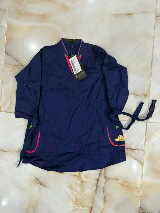 j. 01 pc stitch kurti girls / navy blue