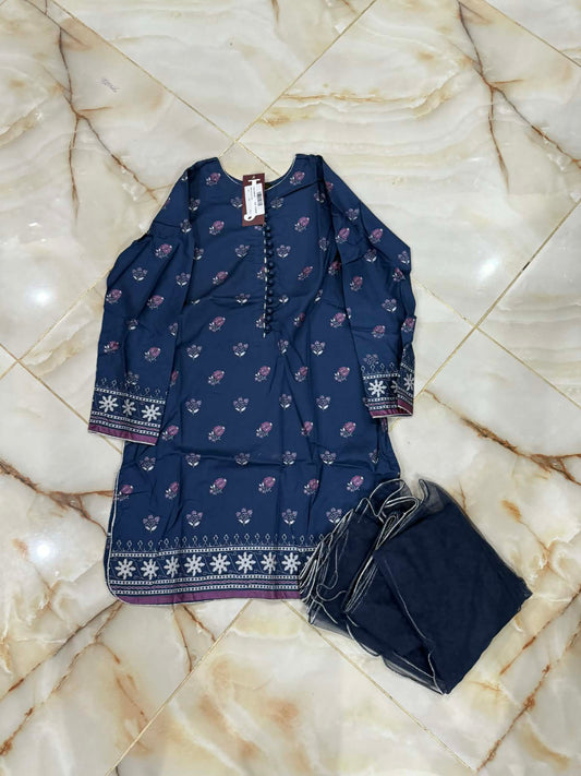 j. 02 pc stitch suit / blue -612