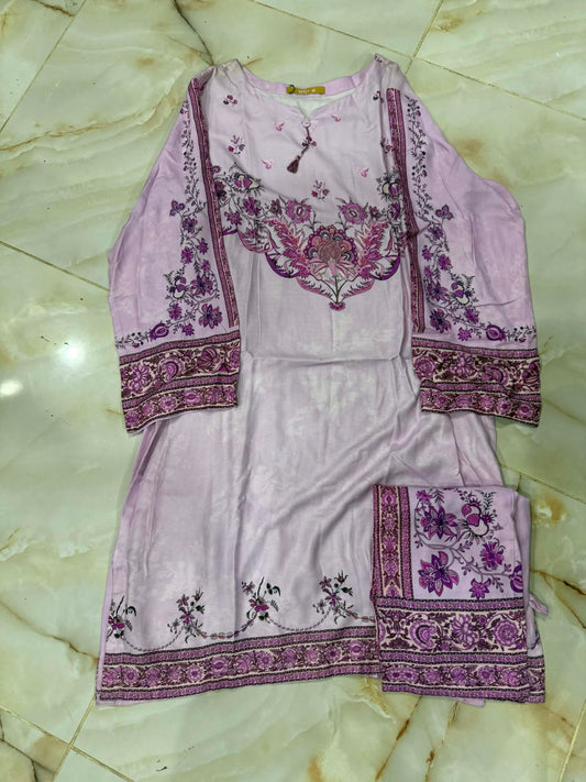 MTJ 02 PC STITCH SUIT / LIGHT PURPLE