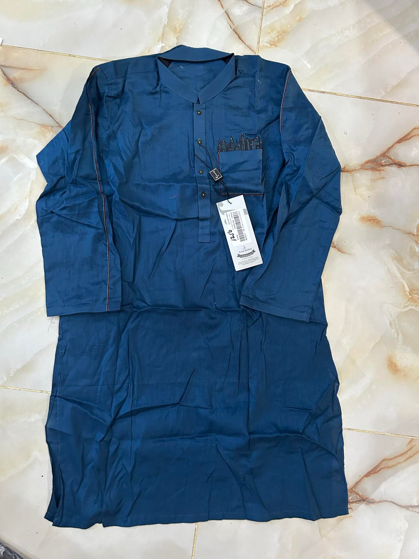 J. 01 PC STITCH KURTA / BLUE